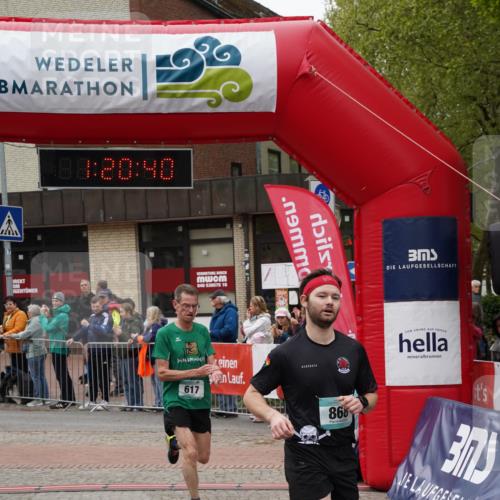 04.05.2025 - 8. Wedeler Halbmarathon Felixshl http://msf.ph/oto/7815795 04.05.2025 11:20:38 Ziel 617, 628, 868, 1156 meine-sportfotos.de