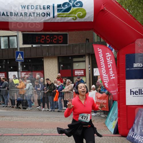 04.05.2025 - 8. Wedeler Halbmarathon Felixshl http://msf.ph/oto/7817007 04.05.2025 11:25:27 Ziel 473, 655 meine-sportfotos.de