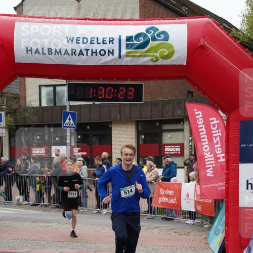 04.05.2025 - 8. Wedeler Halbmarathon Felixshl http://msf.ph/oto/7817462 04.05.2025 11:30:21 Ziel 514, 1111 meine-sportfotos.de