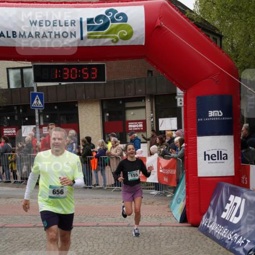 04.05.2025 - 8. Wedeler Halbmarathon Felixshl http://msf.ph/oto/7817523 04.05.2025 11:30:51 Ziel 155, 610, 616, 656, 659, 996 meine-sportfotos.de
