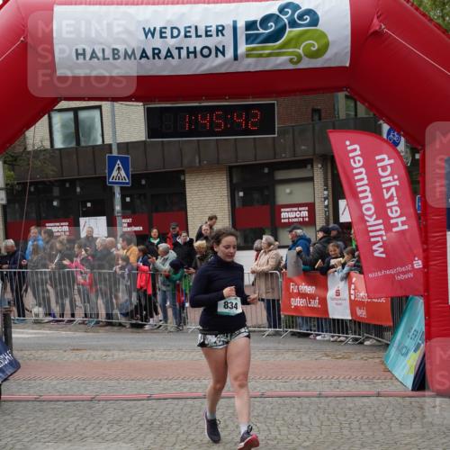 04.05.2025 - 8. Wedeler Halbmarathon Felixshl http://msf.ph/oto/7818919 04.05.2025 11:45:40 Ziel 67, 576, 834 meine-sportfotos.de