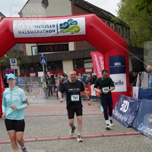 04.05.2025 - 8. Wedeler Halbmarathon Felixshl http://msf.ph/oto/7819843 04.05.2025 11:51:09 Ziel 400, 528, 731 meine-sportfotos.de