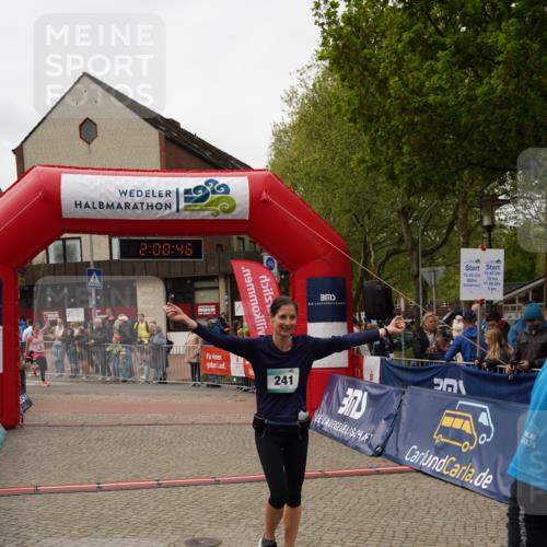 04.05.2025 - 8. Wedeler Halbmarathon Felixshl http://msf.ph/oto/7824685 04.05.2025 12:00:44 Ziel 241, 410 meine-sportfotos.de