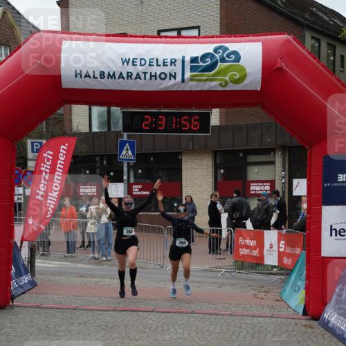 04.05.2025 - 8. Wedeler Halbmarathon Felixshl http://msf.ph/oto/7838898 04.05.2025 12:31:54 Ziel 260, 262 meine-sportfotos.de
