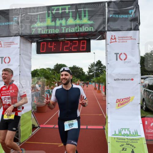 15.06.2025 - 7 Türme Triathlon Michael Strokosch http://msf.ph/oto/7980581 15.06.2025 14:12:27 Ziel 530, 651, 877 meine-sportfotos.de