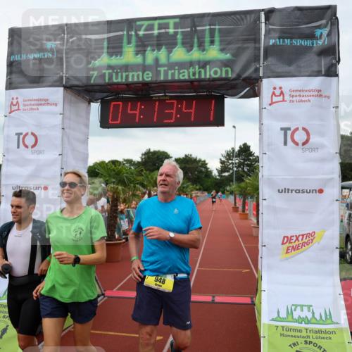 15.06.2025 - 7 Türme Triathlon Michael Strokosch http://msf.ph/oto/7981643 15.06.2025 14:13:41 Ziel 591, 638, 798, 948 meine-sportfotos.de