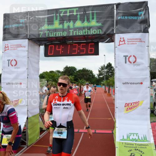 15.06.2025 - 7 Türme Triathlon Michael Strokosch http://msf.ph/oto/7981874 15.06.2025 14:13:56 Ziel 397, 445, 446, 674, 749, 1078 meine-sportfotos.de