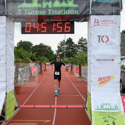 15.06.2025 - 7 Türme Triathlon Michael Strokosch http://msf.ph/oto/8008459 15.06.2025 14:51:56 Ziel 200 meine-sportfotos.de