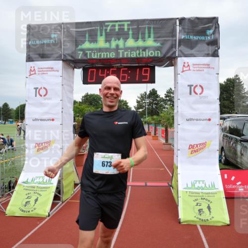 15.06.2025 - 7 Türme Triathlon Michael Strokosch http://msf.ph/oto/8010472 15.06.2025 14:56:19 Ziel 378, 673 meine-sportfotos.de