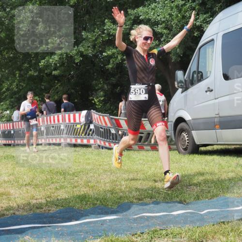 21.06.2025 - 27. Vierlanden-Triathlon KatJ http://msf.ph/oto/8037397 15.06.2025 11:28:01 Schwimmen  meine-sportfotos.de