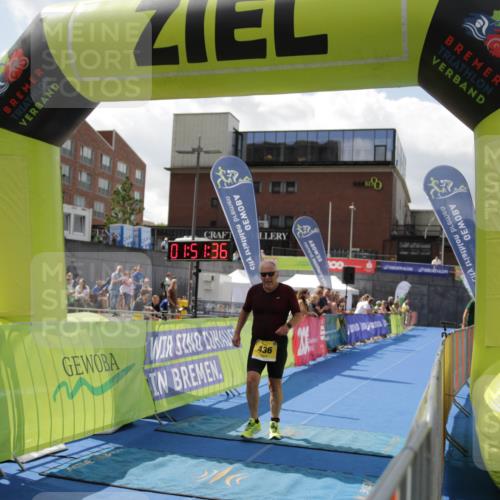 10.08.2025 - GEWOBA Citytriathlon Bremen H.Heesch http://msf.ph/oto/8539249 10.08.2025 11:55:12 Ziel  meine-sportfotos.de