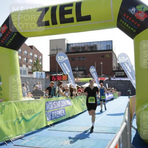 10.08.2025 - GEWOBA Citytriathlon Bremen H.Heesch http://msf.ph/oto/8539814 10.08.2025 15:38:34 Ziel 332, 379, 465 meine-sportfotos.de