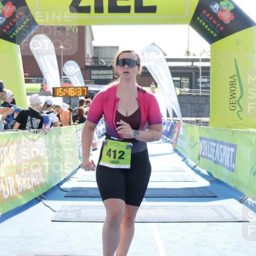 10.08.2025 - GEWOBA Citytriathlon Bremen H.Heesch http://msf.ph/oto/8553541 10.08.2025 15:46:41 Ziel 412, 430 meine-sportfotos.de