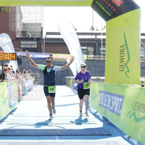 10.08.2025 - GEWOBA Citytriathlon Bremen H.Heesch http://msf.ph/oto/8554544 10.08.2025 15:51:08 Ziel 140, 419, 421 meine-sportfotos.de