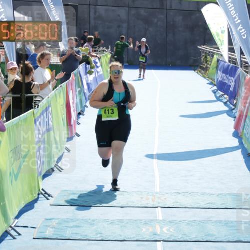 10.08.2025 - GEWOBA Citytriathlon Bremen H.Heesch http://msf.ph/oto/8555099 10.08.2025 15:56:04 Ziel 413 meine-sportfotos.de