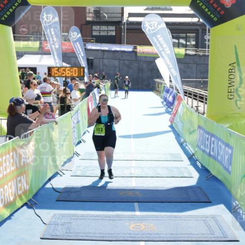 10.08.2025 - GEWOBA Citytriathlon Bremen H.Heesch http://msf.ph/oto/8555129 10.08.2025 15:56:05 Ziel 413 meine-sportfotos.de