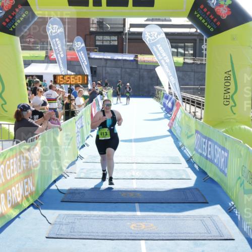 10.08.2025 - GEWOBA Citytriathlon Bremen H.Heesch http://msf.ph/oto/8555132 10.08.2025 15:56:05 Ziel 413 meine-sportfotos.de