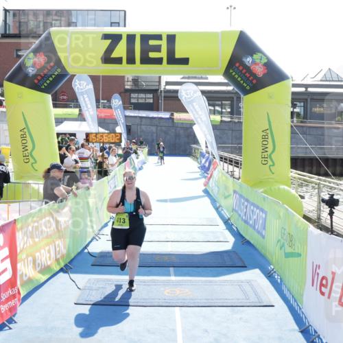 10.08.2025 - GEWOBA Citytriathlon Bremen H.Heesch http://msf.ph/oto/8555174 10.08.2025 15:56:06 Ziel 413 meine-sportfotos.de