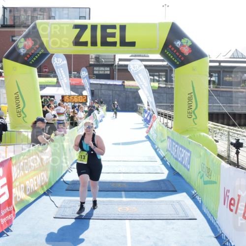 10.08.2025 - GEWOBA Citytriathlon Bremen H.Heesch http://msf.ph/oto/8555179 10.08.2025 15:56:06 Ziel 413 meine-sportfotos.de