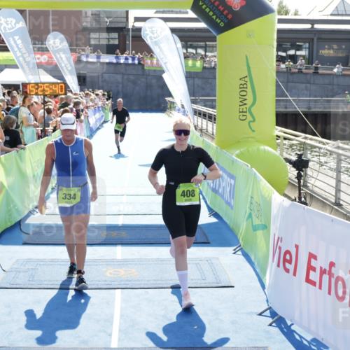 10.08.2025 - GEWOBA Citytriathlon Bremen H.Heesch http://msf.ph/oto/8555771 10.08.2025 15:25:44 Ziel 306, 334, 408 meine-sportfotos.de