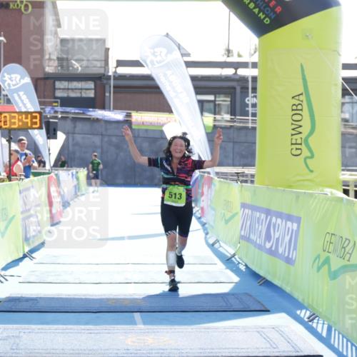 10.08.2025 - GEWOBA Citytriathlon Bremen H.Heesch http://msf.ph/oto/8555917 10.08.2025 16:03:47 Ziel 513 meine-sportfotos.de