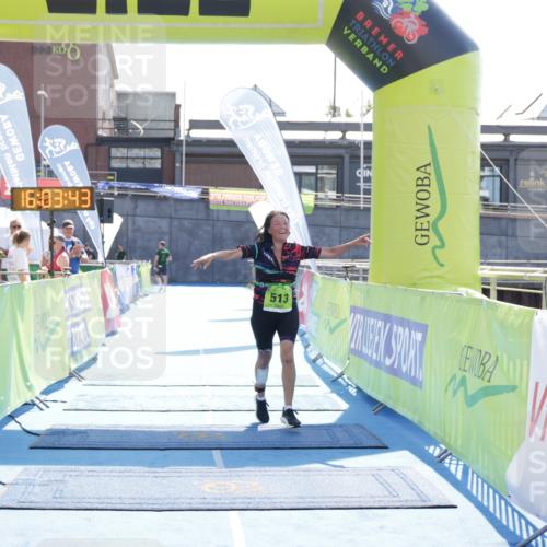 10.08.2025 - GEWOBA Citytriathlon Bremen H.Heesch http://msf.ph/oto/8555926 10.08.2025 16:03:47 Ziel 513 meine-sportfotos.de