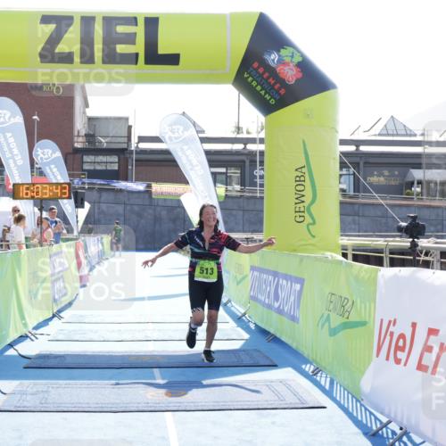 10.08.2025 - GEWOBA Citytriathlon Bremen H.Heesch http://msf.ph/oto/8555939 10.08.2025 16:03:47 Ziel 513 meine-sportfotos.de