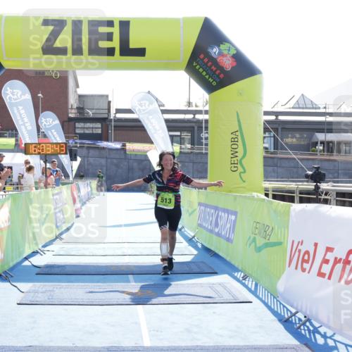 10.08.2025 - GEWOBA Citytriathlon Bremen H.Heesch http://msf.ph/oto/8555944 10.08.2025 16:03:48 Ziel 513 meine-sportfotos.de