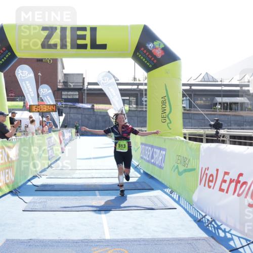 10.08.2025 - GEWOBA Citytriathlon Bremen H.Heesch http://msf.ph/oto/8555949 10.08.2025 16:03:48 Ziel 513 meine-sportfotos.de