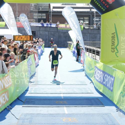 10.08.2025 - GEWOBA Citytriathlon Bremen H.Heesch http://msf.ph/oto/8557550 10.08.2025 15:05:35 Ziel 268 meine-sportfotos.de