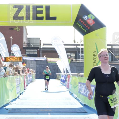 10.08.2025 - GEWOBA Citytriathlon Bremen H.Heesch http://msf.ph/oto/8557898 10.08.2025 15:42:15 Ziel 357, 508, 512 meine-sportfotos.de
