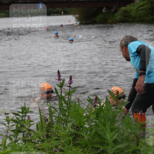 31.08.2025 - Elbe Triathlon Hamburg Luisa Fischer http://msf.ph/oto/8678684 31.08.2025 12:23:49 Schwimmen 1646, 1659, 1664 meine-sportfotos.de