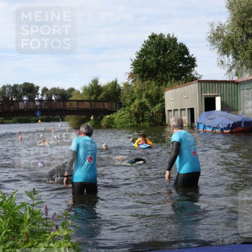 31.08.2025 - Elbe Triathlon Hamburg Luisa Fischer http://msf.ph/oto/8683698 31.08.2025 10:19:59 Schwimmen 1185, 1208, 1246, 1445 meine-sportfotos.de