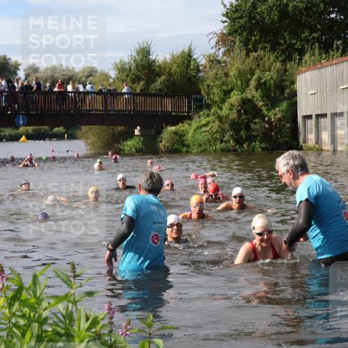 31.08.2025 - Elbe Triathlon Hamburg Luisa Fischer http://msf.ph/oto/8686271 31.08.2025 10:43:43 Schwimmen 1421, 1441, 1475, 1476 meine-sportfotos.de