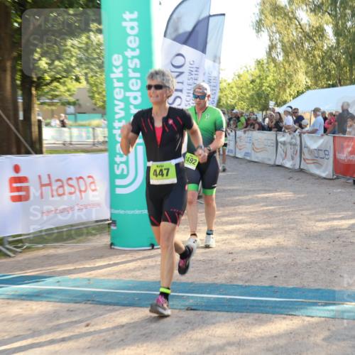 07.09.2025 - 19. Norderstedt Triathlon Luisa Fischer http://msf.ph/oto/8737814 07.09.2025 16:46:01 Ziel 447, 1492 meine-sportfotos.de