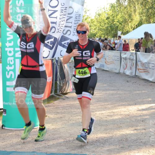 07.09.2025 - 19. Norderstedt Triathlon Luisa Fischer http://msf.ph/oto/8740123 07.09.2025 16:52:42 Ziel 445, 446 meine-sportfotos.de