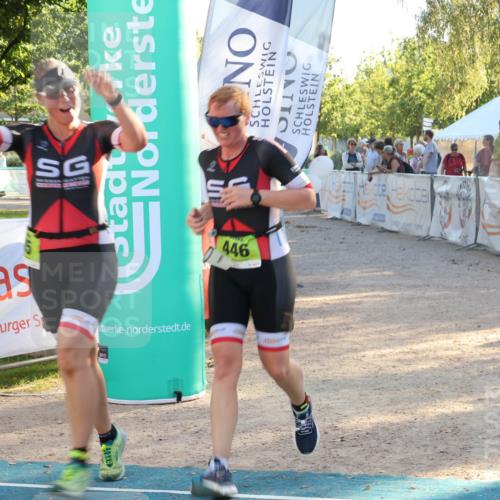 07.09.2025 - 19. Norderstedt Triathlon Luisa Fischer http://msf.ph/oto/8740128 07.09.2025 16:52:42 Ziel 445, 446 meine-sportfotos.de