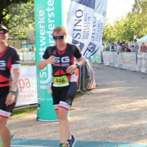 07.09.2025 - 19. Norderstedt Triathlon Luisa Fischer http://msf.ph/oto/8740134 07.09.2025 16:52:42 Ziel 445, 446 meine-sportfotos.de