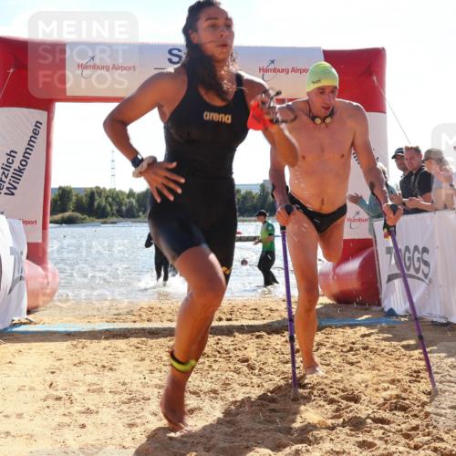07.09.2025 - 19. Norderstedt Triathlon Luisa Fischer http://msf.ph/oto/8763405 07.09.2025 14:58:25 Schwimmen 403, 951, 1513 meine-sportfotos.de