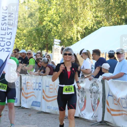 07.09.2025 - 19. Norderstedt Triathlon Zöllner http://msf.ph/oto/8771393 07.09.2025 16:45:58 Ziel 447, 1089, 1492 meine-sportfotos.de