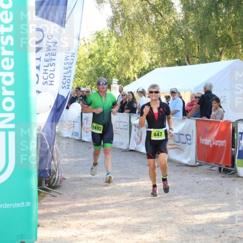 07.09.2025 - 19. Norderstedt Triathlon Zöllner http://msf.ph/oto/8771424 07.09.2025 16:45:59 Ziel 447, 1089, 1492 meine-sportfotos.de