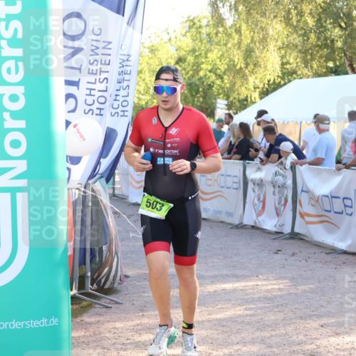07.09.2025 - 19. Norderstedt Triathlon Zöllner http://msf.ph/oto/8771753 07.09.2025 16:47:00 Ziel 503 meine-sportfotos.de