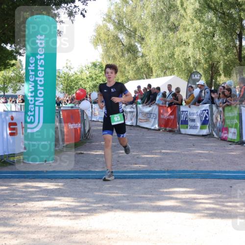 07.09.2025 - 19. Norderstedt Triathlon Zöllner http://msf.ph/oto/8773023 07.09.2025 10:54:20 Ziel 87, 93 meine-sportfotos.de
