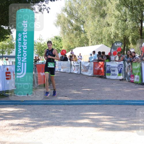 07.09.2025 - 19. Norderstedt Triathlon Zöllner http://msf.ph/oto/8774324 07.09.2025 11:01:23 Ziel 105, 635 meine-sportfotos.de