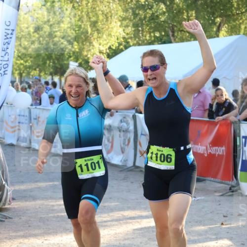 07.09.2025 - 19. Norderstedt Triathlon Zöllner http://msf.ph/oto/8775333 07.09.2025 17:00:30 Ziel 1101, 1106 meine-sportfotos.de