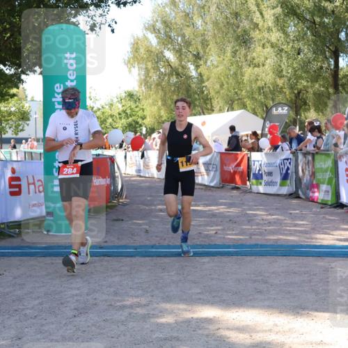 07.09.2025 - 19. Norderstedt Triathlon Zöllner http://msf.ph/oto/8776512 07.09.2025 12:01:20 Ziel 284, 1152 meine-sportfotos.de