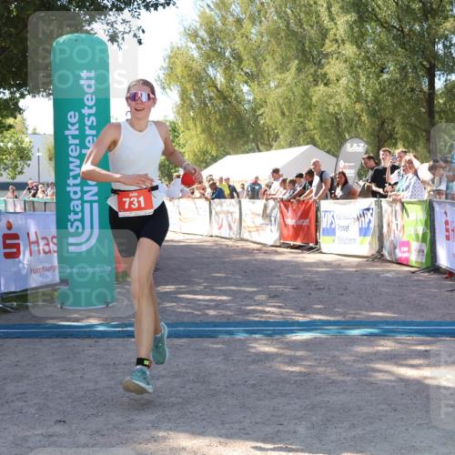 07.09.2025 - 19. Norderstedt Triathlon Zöllner http://msf.ph/oto/8778897 07.09.2025 12:34:00 Ziel 714, 731 meine-sportfotos.de