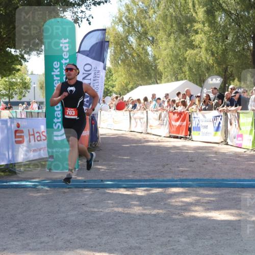 07.09.2025 - 19. Norderstedt Triathlon Zöllner http://msf.ph/oto/8780041 07.09.2025 12:46:31 Ziel 703 meine-sportfotos.de