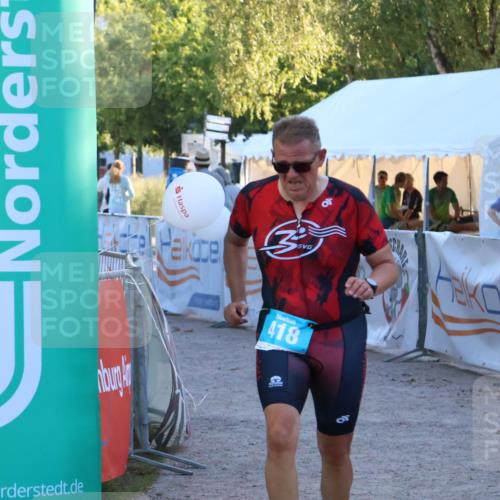 07.09.2025 - 19. Norderstedt Triathlon Zöllner http://msf.ph/oto/8781488 07.09.2025 17:42:58 Ziel 418 meine-sportfotos.de