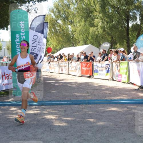 07.09.2025 - 19. Norderstedt Triathlon Zöllner http://msf.ph/oto/8783434 07.09.2025 13:04:54 Ziel  meine-sportfotos.de